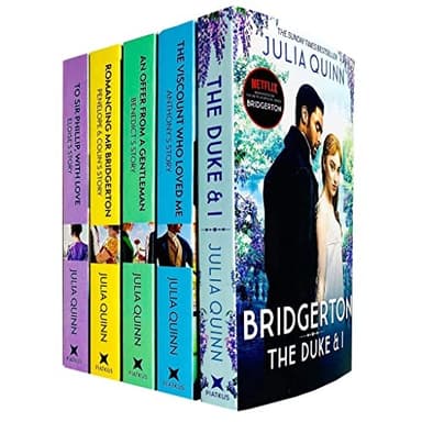 Cover of Bridgerton Family Book Series 5 Books Collection Set by Julia Quinn  NETFLIX