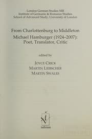 Cover of From Charlottenburg to Middleton