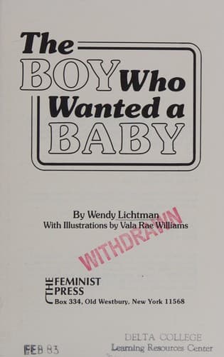 Cover of The boy who wanted a baby