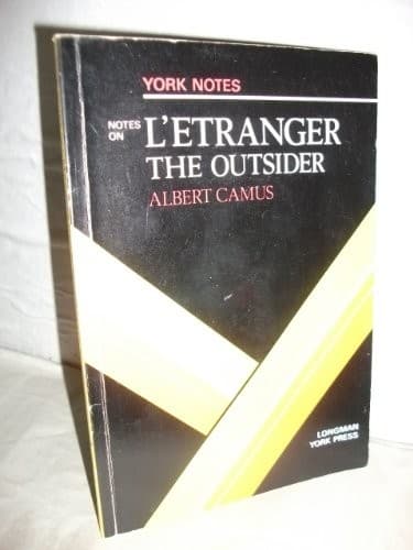 Cover of Albert Camus, "The Outsider"