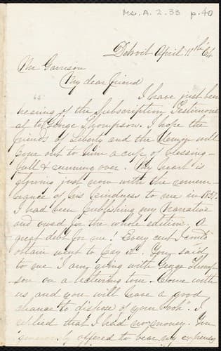 Cover of [Letter to] My dear friend