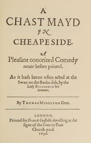 Cover of A chaste maide in Cheapside