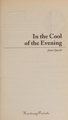 Cover of In the Cool of the Evening