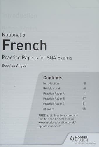 Cover of National 5 French