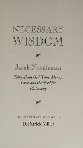 Cover of Necessary wisdom