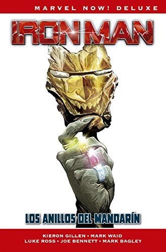 Cover of Marvel now! deluxe iron man de kieron gillen. los anillos del mandarín