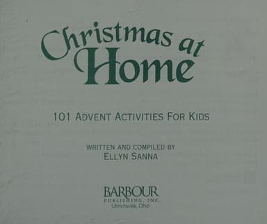 Cover of 101 Advent activities for kids