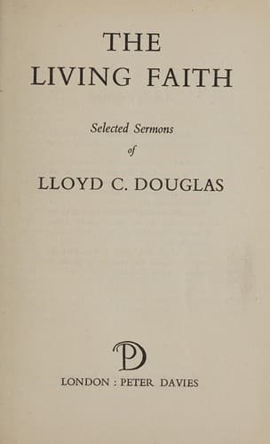 Cover of The living faith