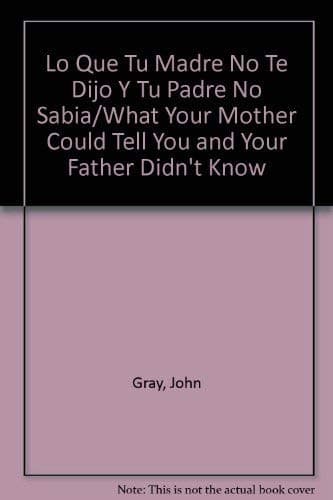 Cover of Lo Que Tu Madre No Te Dijo Y Tu Padre No Sabia/What Your Mother Could Tell You and Your Father Didn't Know