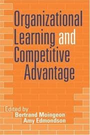 Cover of Organizational learning and competitive advantage