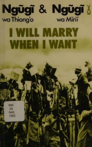 Cover of I will marry when I want
