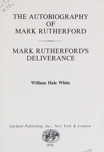 Cover of Autobiography; and, Deliverance
