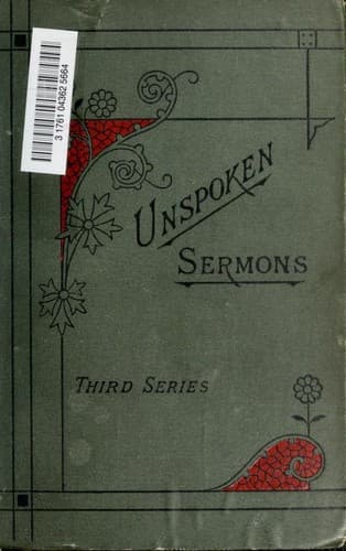 Cover of [Epea Aptera] Unspoken Sermons--Third Series