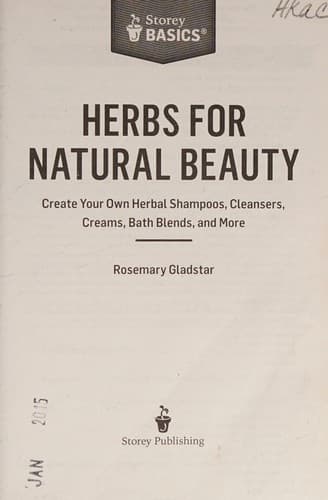 Cover of Herbs for Natural Beauty