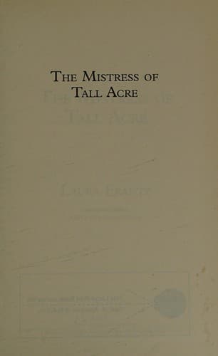 Cover of The Mistress of Tall Acre