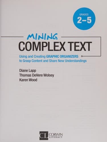 Cover of Mining Complex Text, Grades 2-5