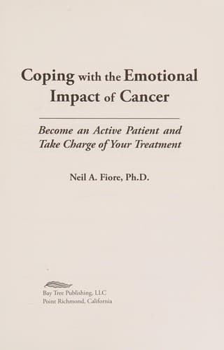 Cover of Coping with the emotional impact of cancer