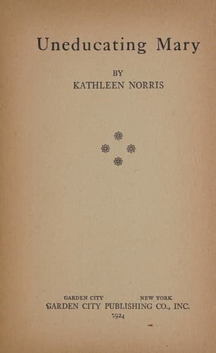 Cover of Uneducating Mary
