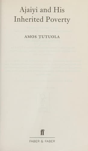 Cover of Ajaiyi and His Inherited Poverty