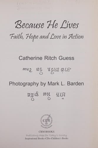 Cover of Because He Lives