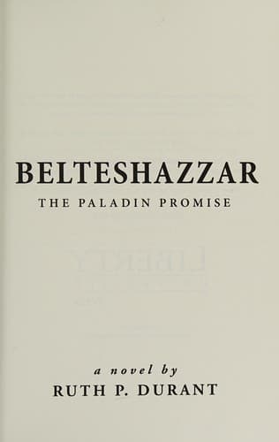 Cover of Belteshazzar