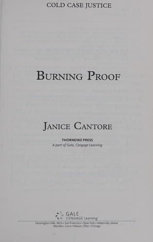 Cover of Burning Proof
