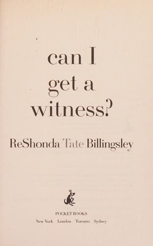 Cover of Can I Get A Witness