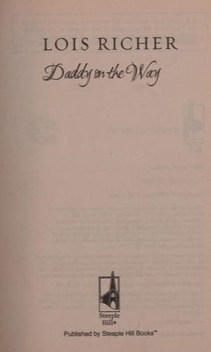 Cover of Daddy on the Way (Ever After, Love Inspired Collection #79)
