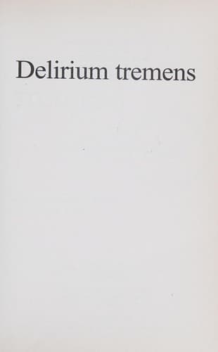 Cover of Delirium tremens