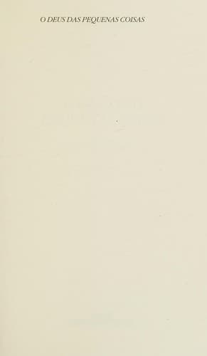 Cover of O Deus das Pequenas Coisas