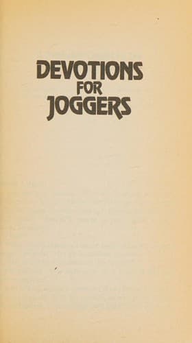 Cover of Devotions for joggers (Spire books)