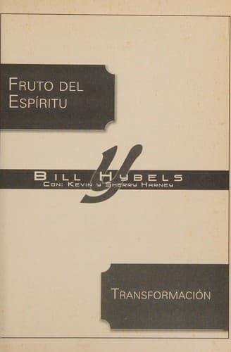 Cover of Fruto del Espiritu/Transformacion