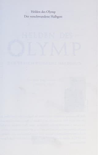Cover of Helden des Olymp 01