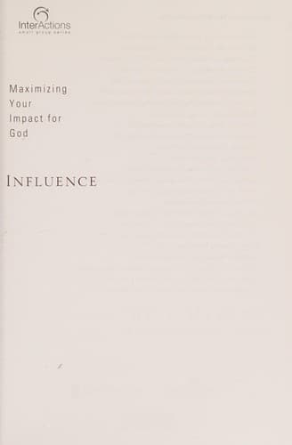 Cover of Influence