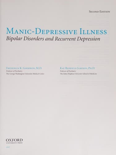 Cover of Manic-Depressive Illness