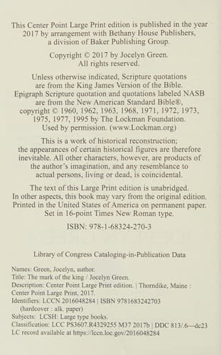 Cover of Mark of the King