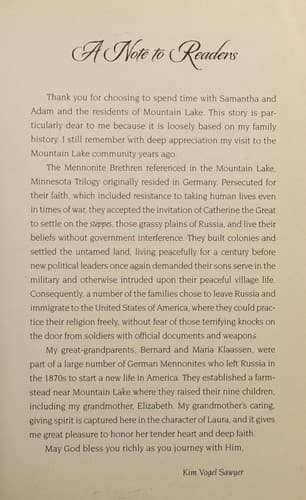 Cover of Mountain Lake, Minnesota Trilogy