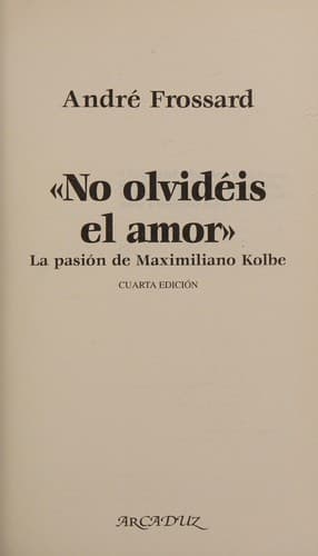 Cover of No Olvideis el Amor