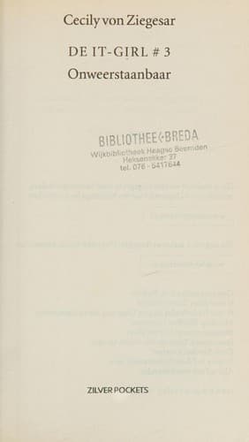 Cover of Onweerstaanbaar (De it-girl)