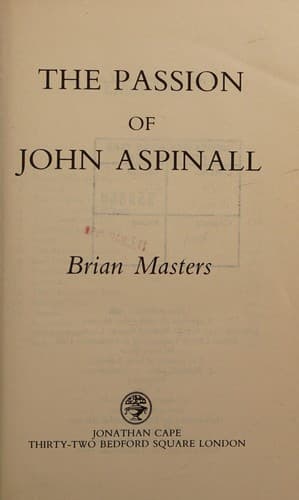 Cover of The passion of John Aspinall.