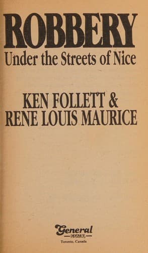 Cover of Robbery Under the Streets of Nice