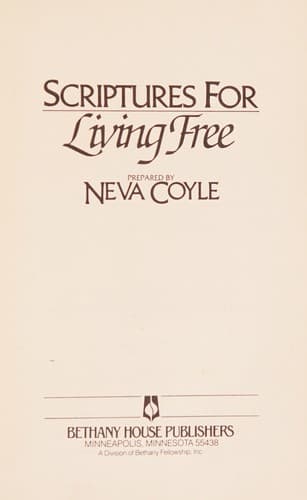 Cover of Scriptures for living free