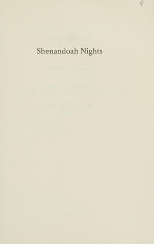 Cover of Shenandoah Nights