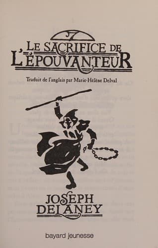 Cover of Wardstone Chronicles 6/Le Sacrifice De L'Epouvanteur (French Edition)