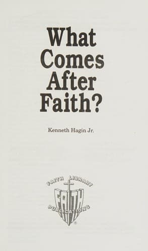 Cover of What comes after faith?