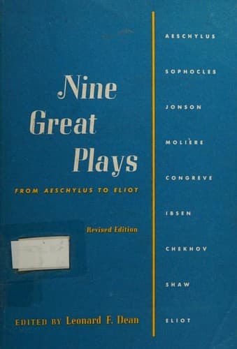 Cover of Nine great plays