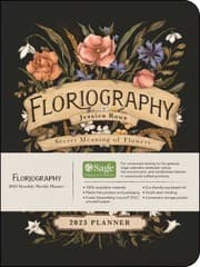 Cover of Floriography 12-Month 2023 Monthly/Weekly Planner Calendar