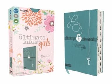 Cover of NIV, Ultimate Bible for Girls, Faithgirlz Edition, Leathersoft, Teal, Thumb Indexed Tabs