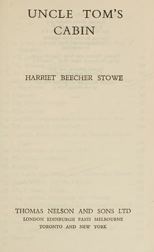 Cover of Uncle Tom's Cabin