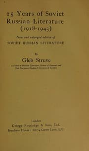 Cover of 25 Years of Soviet Russian Literature (1918-1943)